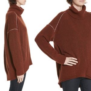 NWT Brochu Walker Cashmere Blend Sweater Carmine